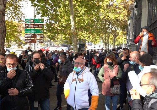El campo almeriense lleva su protesta hasta la puerta del Ministerio de Agricultura