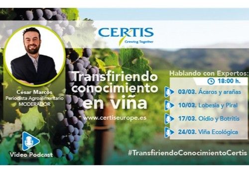 Certis apuesta por la formación con el ciclo de Vídeo Podcasts “Transfiriendo Conocimiento en Viña”