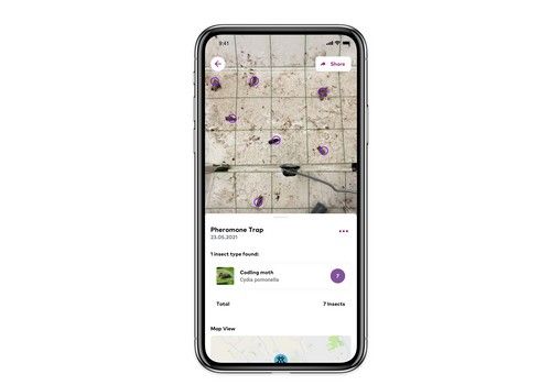 xarvio® SCOUTING introduce una nueva funcionalidad para el análisis de precisión de las trampas de feromonas
