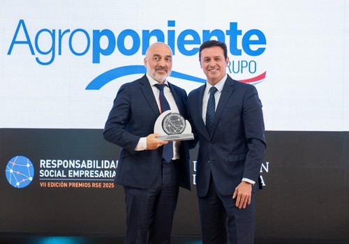 Grupo Agroponiente, premiado por su liderazgo transformador en sostenibilidad en los VII Premios RSE de la Diputación de Almería