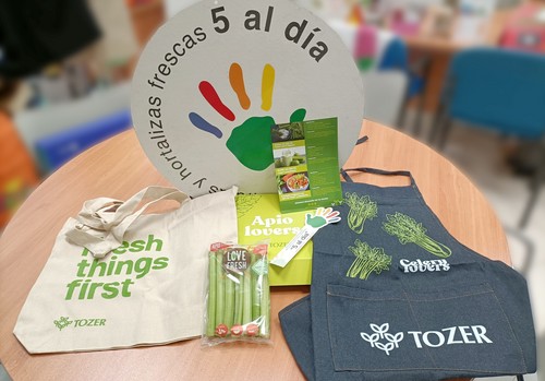 Tozer promociona el consumo de apio  en España junto a “5 al día”