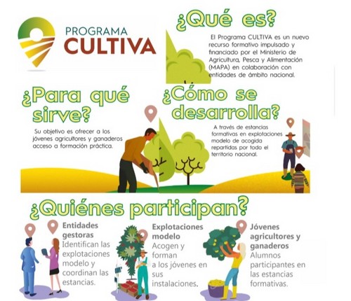 El Ministerio de Agricultura, Pesca y Alimentación abre el plazo de solicitudes de estancias formativas del programa Cultiva 2025