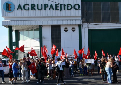 Los trabajadores de Agrupaejido se concentran en La Redonda contra el ERTE: 