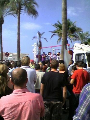 Comienza la manifestación agrícola en El Palmeral de Almería con más de 4.000 agricultores