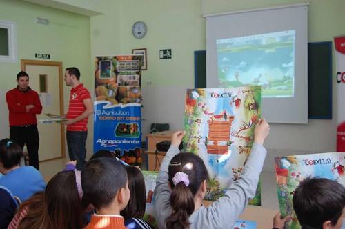 Agroponiente ha apadrinado al Colegio Laimun de El Ejido dentro de la campaña de hábitos saludables de Coexphal