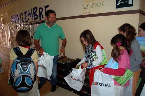 Las hortalizas mini son las protagonistas de los últimos colegios visitados por Coexplay