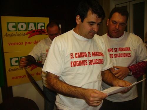 COAG-Almería lamenta que el trabajo de la consejera se base en palabras y no en hechos