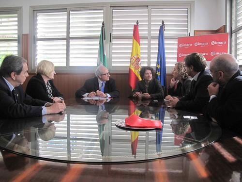 La Cámara de Comercio recibe a la embajadora de Lituania y plantean el impulso de las relaciones comerciales con Almería