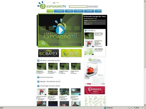 Expo Agro TV presenta todas las novedades del sector relacionadas con el desarrollo de la feria, en un canal de Internet