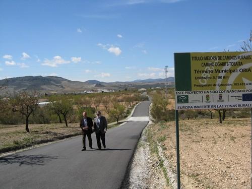 La Junta ayuda al Ayuntamiento de Oria a mejorar unos treinta caminos rurales en los últimos años