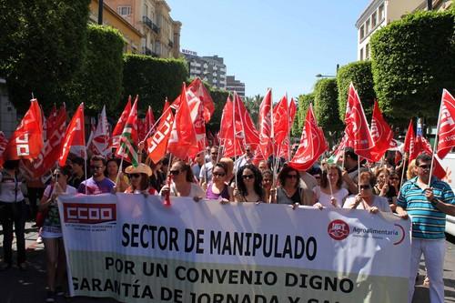 El sector del manipulado se moviliza para exigir un convenio digno