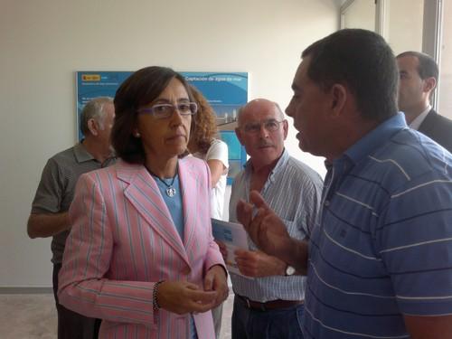 El presidente de los Perjudicados por Rambla Morales traslada a la ministra las preocupaciones de los comuneros