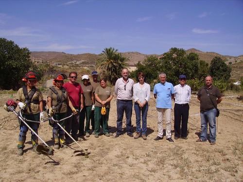 Ramón Rueda visita a los alumnos del Taller de Empleo ‘Aromas de Filabres’