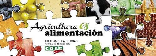 COAG celebra esta semana en Madrid su XIII Asamblea bajo el lema 'Agricultura es alimentación'