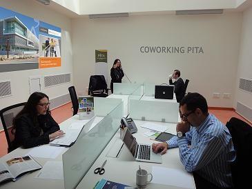 El stand del PITA en Expo Agro escenificará el área de trabajo compartido (Coworking) en el edifico central