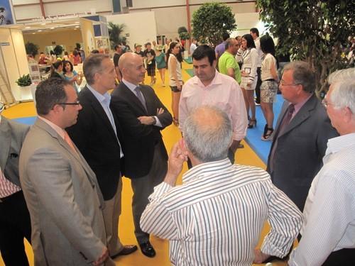 Los presidente de la Cámara y Expo Agro visitan ExpoLevante