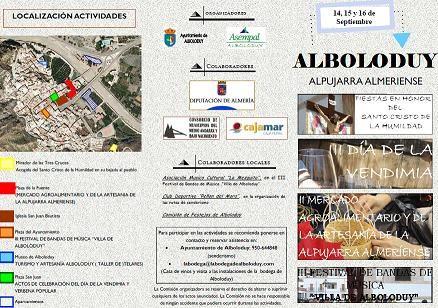 Alboloduy acogerá en septiembre una nueva edición del Día de la Vendimia y Mercado Agroalimentario y de la Artesanía de la Alpujarra Oriental