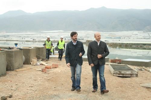 El alcalde de El Ejido y el concejal de Agricultura visitan las obras de impulsión adicional de la Balsa del Sapo