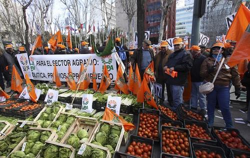 Miles de agricultores y ganaderos claman contra los recortes