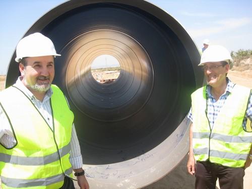 Las nuevas tuberías de los trasvases del Negratín y del Tajo llevarán hasta 276,5 millones de litros de agua al día al Levante almeriense