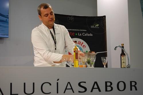 La IGP Tomate La Cañada cierra su participación en Andalucía Sabor con una cata y un ‘show cooking’ a cargo de José Álvarez