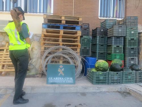 La Guardia Civil detiene a los autores del hurto de 80 palets en una empresa hortofrutícola