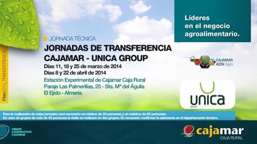 Cajamar y Unica Group organizan una serie de jornadas de transferencia en marzo y abril