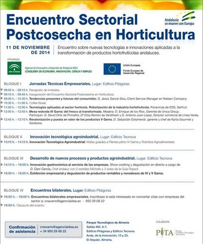 TECNOVA acoge el Encuentro Sectorial Postcosecha en Horticultura
