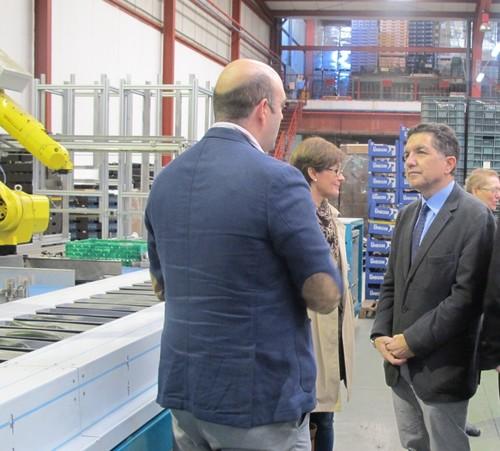 El secretario general de Economía visita la empresa Alhóndiga La Unión, reciente ganadora de los Premios Alas
