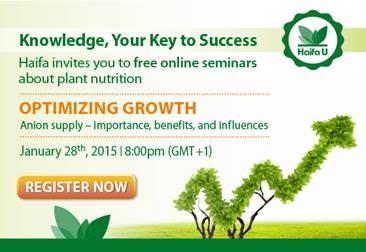 Haifa Group y la Universidad de Wageningen imparten un seminario online sobre la fertilización avanzada en el sector de la horticultura