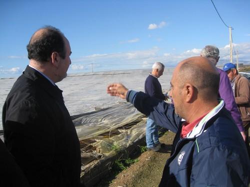 La Junta ayudará a la reconstrucción de los invernaderos dañados por el granizo con 4,3 millones de euros