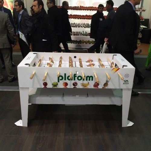 El futbolín del Grupo Plaform triunfa en Fruit Logistica 2015
