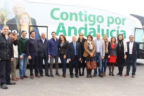 Crespo considera vital el apoyo de Juanma Moreno a los sectores de la agricultura y los transportes