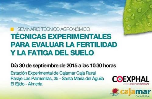 Las Palmerillas acoge el seminario ‘Técnicas experimentales para evaluar la fertilidad y la fatiga del suelo’