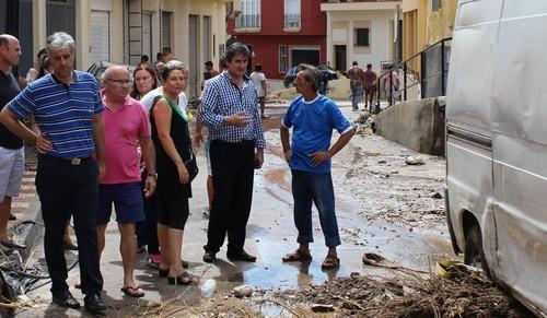 Crespo pide a Ortiz que las ayudas a los agricultores afectados por las inundaciones en Adra y El Ejido “lleguen cuanto antes