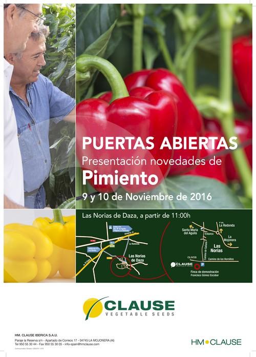 HM Clause presenta sus novedades en pimiento los próximos 9 y 10 de noviembre