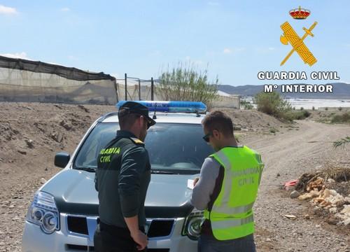 La Guardia Civil investiga a tres personas por robo con fuerza en un almacén agrícola en El Barranquete (Níjar)