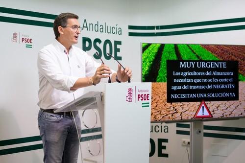 El PSOE pide a Rajoy que deje solucionados los problemas de agua en el Almanzora antes de irse de vacaciones