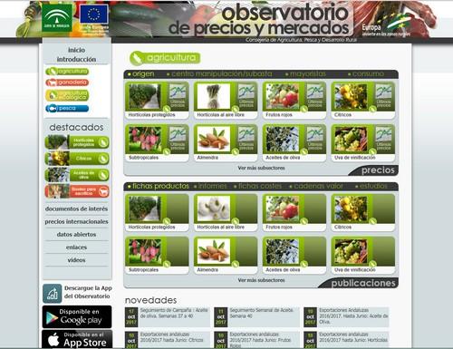 El Observatorio de Precios y Mercados de la Consejería de Agricultura duplica su número de usuarios en seis meses