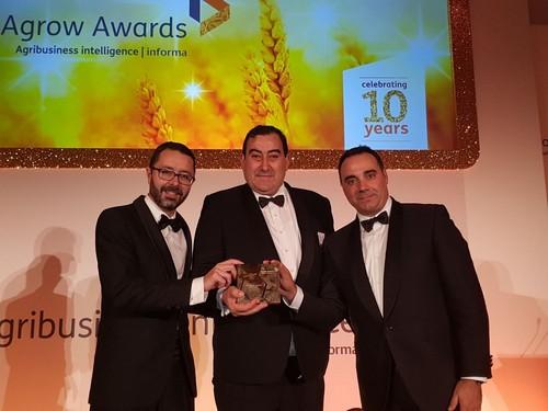 Fungisei, el fungicida biológico desarrollado por Seipasa, gana el premio al formulado más innovador en la ceremonia de los Agrow Awards 2017