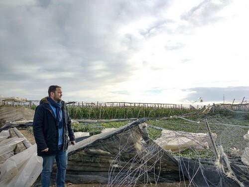IU El Ejido pide que se estudie la declaración de “zona catastrófica” tras el paso de los tornados