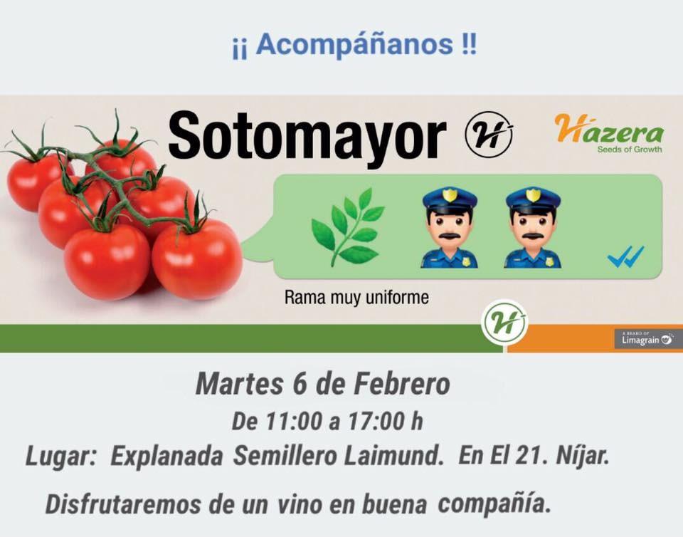 Sotomayor, de Hazera, se presenta este martes en unas jornadas de campo