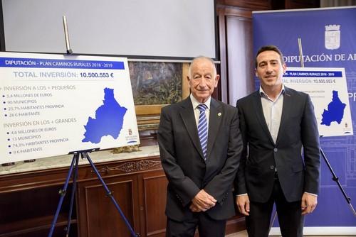 Liria se defiende de las críticas del PSOE y recuerda que Diputación invierte 10,5 millones en caminos rurales frente al medio millón de la Junta