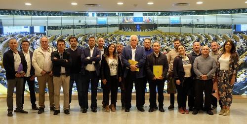 Una delegación de COAG Andalucía plantea en Bruselas la necesidad de defender el modelo social agrario