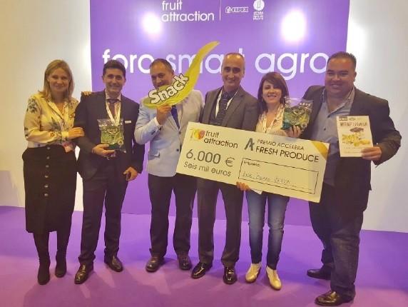 Lechuga Snack© galardonada con el Premio Accelera a la Innovación y el Empredimiento en Fruit Attraction 2018
