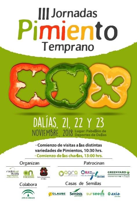Dalías acoge, del 21 al 23 de noviembre, las III Jornadas de Pimiento Temprano