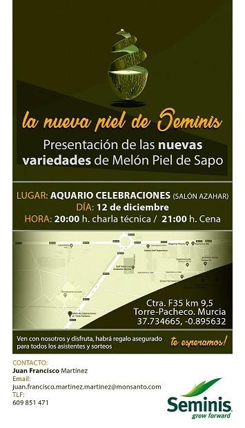 Seminis presentará sus nuevas variedades de melón piel de sapo el próximo miércoles en Torre-Pacheco