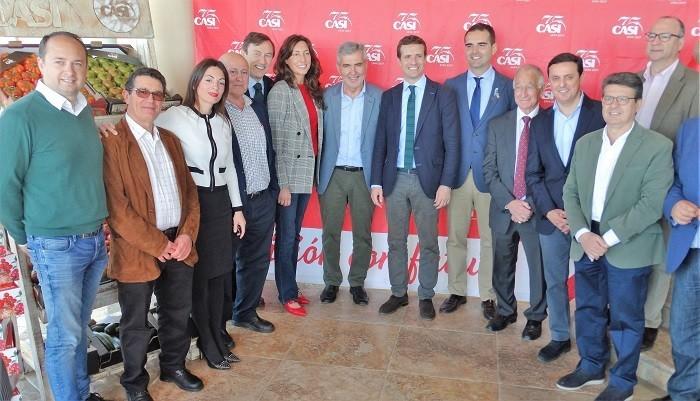 Pablo Casado visita las instalaciones de CASI y prueba sus variedades de sabor