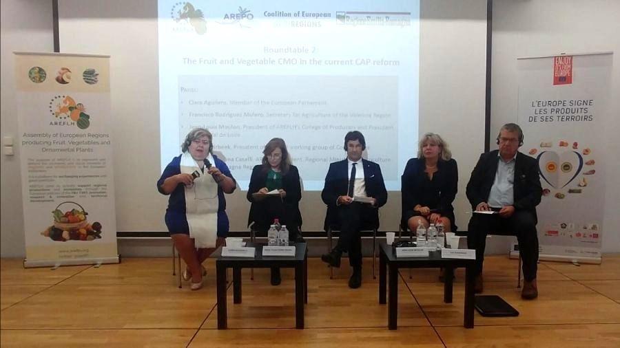 Clara Aguilera asegura que la organización del sector de frutas y hortalizas ha demostrado gran eficacia y será imprescindible en la futura PAC