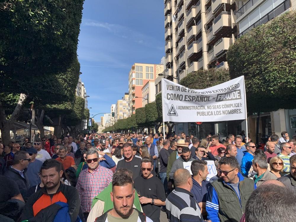 El sector hortofrutícola de Almería vuelve el martes a la calle para exigir al Ministerio soluciones concretas de presente y futuro